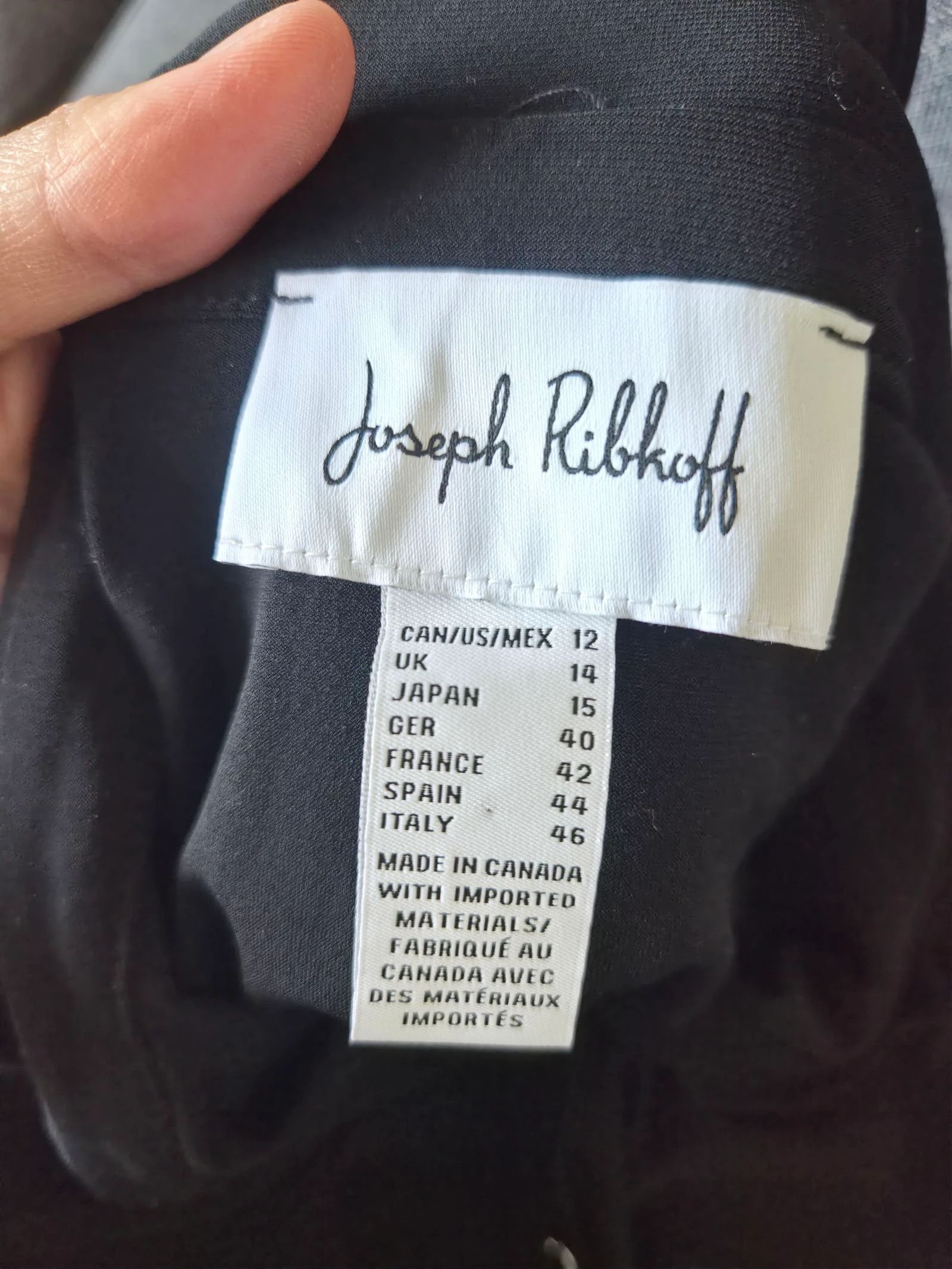 Joseph Ribkoff Black Polo Dress Size 42 – photo 5